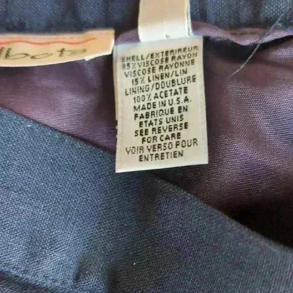 Talbots Blue Pleated A-Line Midi Skirt - Picture 5 of 7